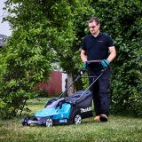 Аккумуляторная газонокосилка Makita LXT 2x18 В, 43 см, 50 л, с 2 АКБ 5 Ач и ЗУ, DLM432CT2