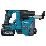 Аккумуляторный перфоратор Makita с системой пылеудаления DX16, 40 В, 2.1 Дж, 5000 уд/мин, с 2 АКБ 2.5 Ач и ЗУ, в кейсе (HR010GD201)