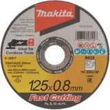 Абразивный отрезной диск Makita для нержавеющей стали, плоский Z60U, 125х0, 8х22, 23 мм, E-10877