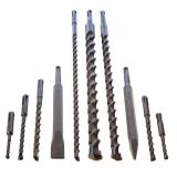 Набор буров и долот Makita, SDS-Plus, 10 шт., D-21191