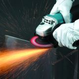 Набор Makita: угловая шлифмашина 9557HNRK, 840 Вт, 115 мм, 11000 об/мин, в кейсе + перчатки "Механик" PGH-160350-XL, PT1045