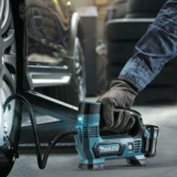 Набор Makita: аккумуляторный ударный гайковерт TW160DWAE + аккумуляторный компрессор MP100DZ, PT999