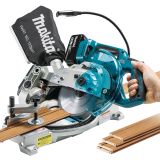 Аккумуляторная торцовочная пила маятникового типа Makita LXT 18В 165 мм 5 000 об/мин без акб и з/у, DLS600Z