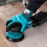 Аккумуляторная эксцентриковая шлифмашина Makita BO001CGZ, 40 В, 125 мм, 10000 кол/мин, с выносной батареей, без АКБ и ЗУ