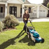 Аккумуляторная газонокосилка Makita DLM460PT2, 2х18 В, 3300 об/мин, 60 л, с 2 АКБ 5 Ач и ЗУ