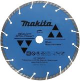 Алмазный диск Makita сегментированный Турбо, по бетону/граниту "Эконом", 180x22, 23x2, 6x7 мм, D-41741