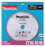 Диск пильный Makita D-81832, по мультиматериалу, 260х30х2.6 мм, 5 шт. (D-81832-5)