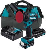 Аккумуляторная полировально-шлифовальная машина Makita PV301DSAE, 12 В, 75 мм, 9500 об/мин, с 2 АКБ 2 Ач и ЗУ, в сумке
