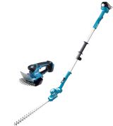 Аккумуляторный набор садовой техники Makita, 18 В: кусторез-высоторез DUN461W + садовые ножницы DUM604, с АКБ 3 Ач и ЗУ