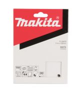 Бумага шлифовальная для шлифмашинок Makita 114х102 мм, K240, цвет белый, 10 шт., P-35879