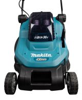 Аккумуляторная газонокосилка Makita LXT 2x18 В, 43 см, 50 л, с 2 АКБ 5 Ач и ЗУ, DLM432CT2