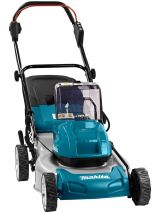 Аккумуляторная газонокосилка Makita DLM460PT2, 2х18 В, 3300 об/мин, 60 л, с 2 АКБ 5 Ач и ЗУ