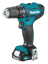 Аккумуляторная дрель-шуруповерт Makita DF333DYX14, c набором бит, 2 АКБ 1.5 Ач и ЗУ, в кейсе