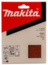 Бумага шлифовальная для шлифмашинок Makita 114х140 мм, P40, цвет красный, 10 шт., P-36398