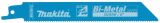 Полотно для сабельной пилы Makita D-80298, по металлу, 150 мм, 14 TPI, 2 шт.