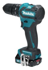 Аккумуляторная ударная дрель-шуруповерт Makita, 12 В, 35 Нм, 1500 об/мин, 22500 уд/мин, с 2 АКБ 2 Ач и ЗУ, в кейсе, HP332DWAE