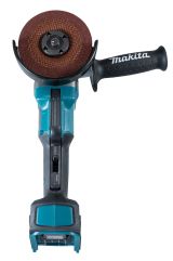 Аккумуляторная угловая шлифовальная машина Makita XGT, 2x4.0 Ач, 40 В, 115 мм, 8500 об/мин, кейс, GA012GM201