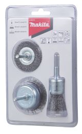 Набор щеток Makita из 3 шт. (d50 мм, d50 мм, d25 мм), D-66070