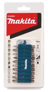 Набор насадок Makita 10 шт. подвесной (в резиновом холдере с карабином), D-65028