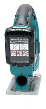 Аккумуляторный лобзик Makita JV101DWAE, 12 В, 2900 ход/мин, 18 мм, с 2 АКБ 2 Ач и ЗУ, в кейсе