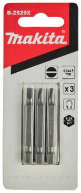 Бита Makita SL0.6x4.5, 50 мм, HEX, 3 шт. (B-25292)