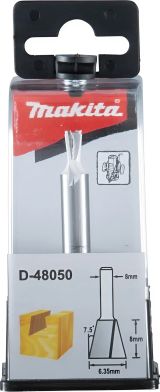 Фреза Makita ласточкин хвост "Standard", 6.35х63.5х8 мм (D-48050)