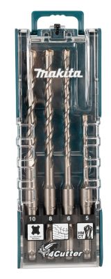 Набор буров для бетона Makita SDS-Plus, 5-10 мм, 4 шт., E-14249
