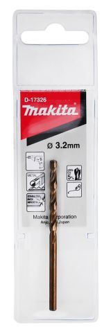 Сверло по металлу Makita HSS-Co 3.2х65, D-17326
