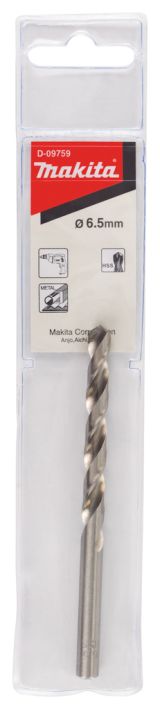 Сверло по металлу Makita HSS-G, 6.5x63x101 мм (D-09759)