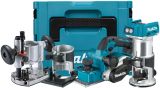 Аккумуляторный набор Makita, 18 В: рубанок DKP181Z + фрезер DRT50, без АКБ и ЗУ, в кейсе MakPac