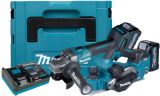 Аккумуляторный набор Makita, 40 В: угловая шлифмашина GA004 + рубанок KP001, с 2 АКБ 4 Ач и ЗУ, в кейсе MakPac