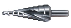 Сверло ступенчатое Makita HSS с спиральным желобком, 4-12x65, 1/4", D-40141