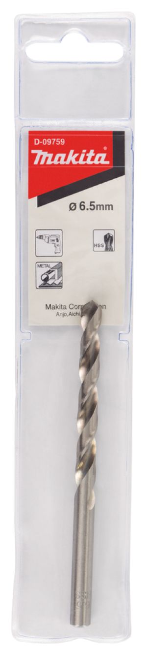 Сверло по металлу Makita HSS-G, 6.5x63x101 мм (D-09759)