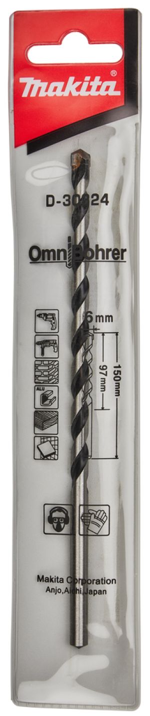 Сверло универсальное Makita D-30324, 6x97x150 мм (D-30324)