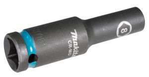 Ударная удлиненная торцовая головка Makita Impact Black 1/2" 8x81, 5 мм , E-16405