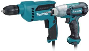 Набор электроинструмента Makita: дрель DP4021 + ударный шуруповерт TD0101F (ACSET-1)