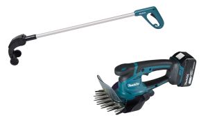 Набор Makita: аккумуляторные садовые ножницы DUM604SYX 18 В, 20 см + телескопическая штанга 198516-8, с АКБ 1.5 Ач и ЗУ, PT969