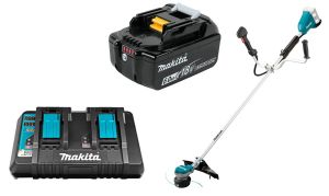 Набор: аккумуляторный триммер Makita DUR368AZ + аккумулятор Makita 632F69-8 + зарядное устройство Makita 630876-7
