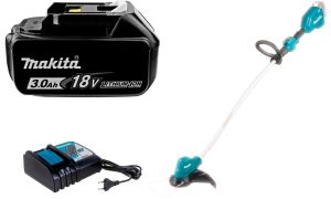 Набор: аккумуляторный триммер Makita DUR189Z + аккумулятор Makita 632M83-6 + зарядное устройство Makita 630793-1