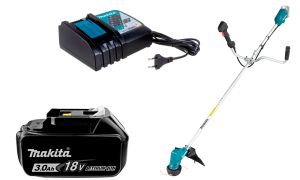 Набор: аккумуляторный триммер Makita DUR190UZX3 + аккумулятор Makita 632M83-6 + зарядное устройство Makita 630793-1