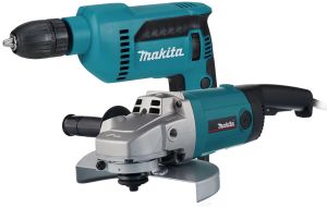 Набор электроинструмента Makita: дрель DP4021 + угловая шлифмашина 9069 (ACSET-11)