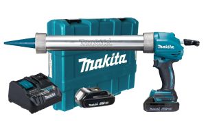 Аккумуляторный пистолет для герметика Makita DCG180RYE, c 2 АКБ 1.5 Ач и ЗУ, в кейсе