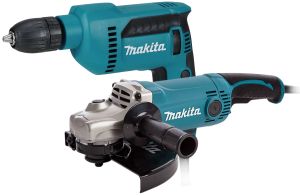 Набор электроинструмента Makita: дрель DP4021 + угловая шлифмашина GA9050 (ACSET-16)