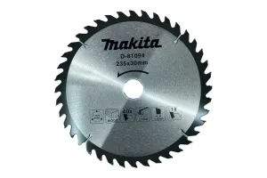 Диск пильный Makita D-81094, по дереву, 235х30х1.6 мм, 1 шт.