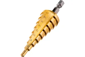 Сверло ступенчатое Makita HSS TiN, 4-20x53x75 мм (D-40129)