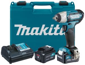 Аккумуляторный гайковерт Makita TW060DSME, 12 В, 60 Нм, 3200 уд/мин, с 2 АКБ 4 Ач и ЗУ, в кейсе