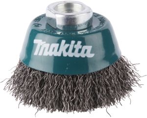 Щетка проволочная чашечная Makita (d60 мм, толщ. проволоки 0.3 мм, гофрированная, металл, M14х2), D-24072