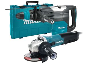 Набор электроинструмента Makita: угловая шлифмашина GA5090X01 + перфоратор HR5202C (ACSET-47)