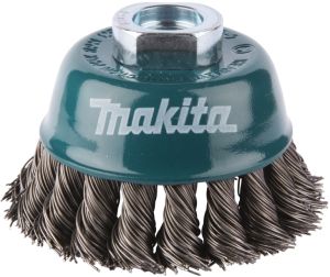 Щетка проволочная чашечная Makita (d75 мм, толщ. проволоки 0.5 мм, пучки, металл, M14х2), D-24131