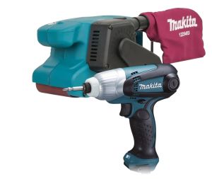 Набор электроинструмента Makita: ленточная шлифмашина 9911 + ударный шуруповерт TD0101F (ACSET-55)